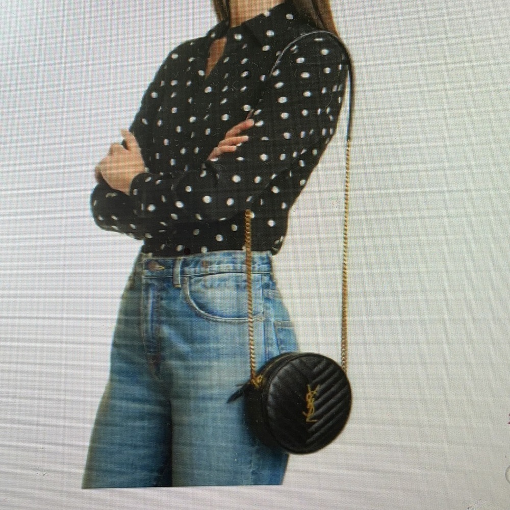 Vinyls matelasse leather crossbody bag - Picture 2 of 4